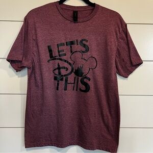 Disney Women’s Purple and Black Short Sleeve Tee Size M